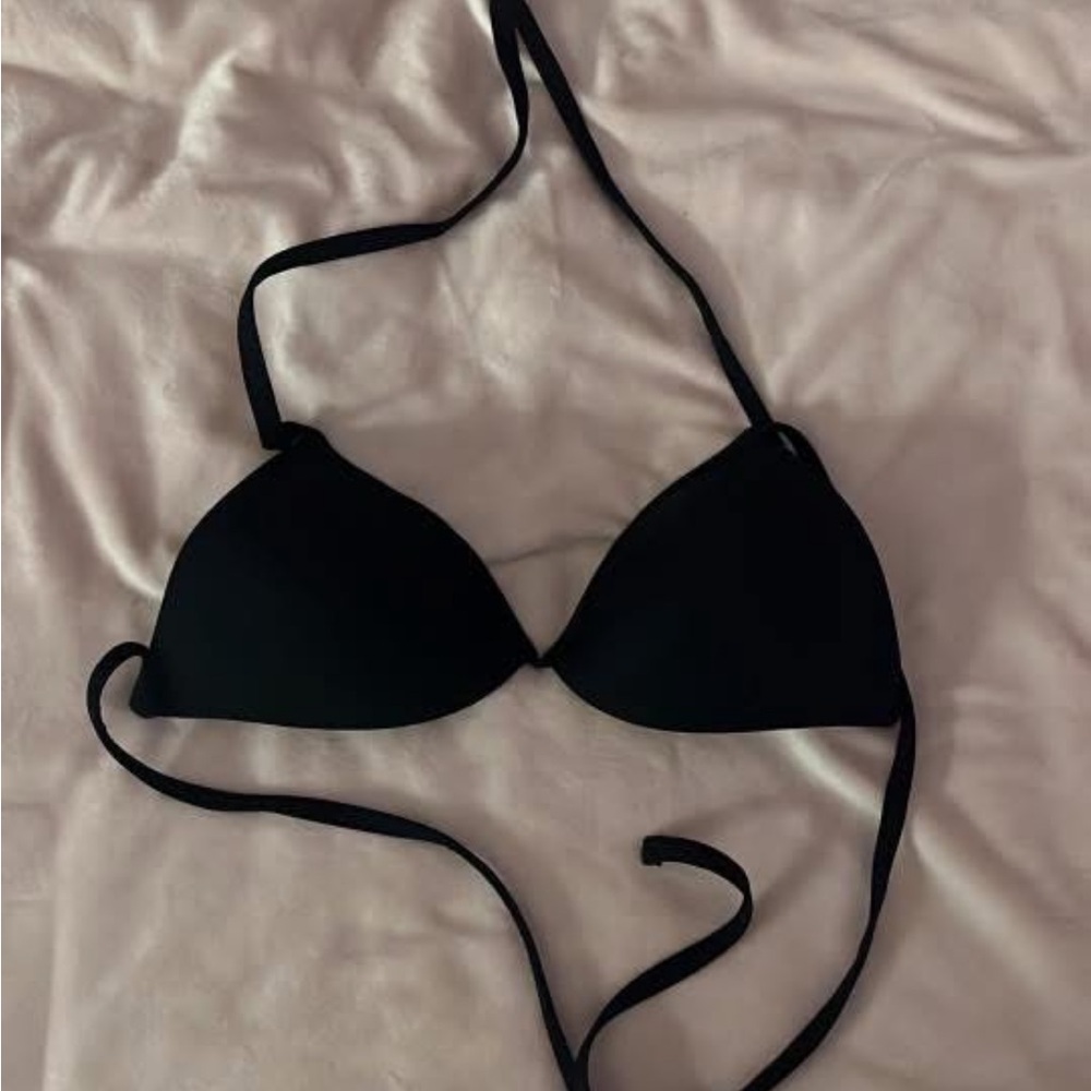 SHEIN Black Bikini Top